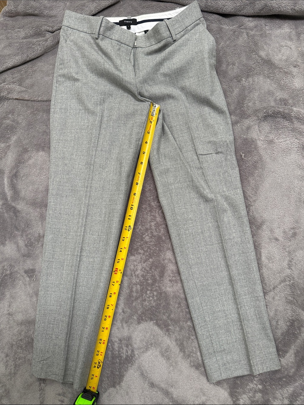 Theory Light Gray Men’s Tailored Dress Pants